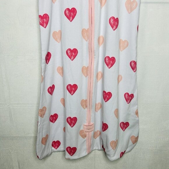 Mama Cheetah Organic Cotton Sleep Sack Sz Large 12-18 Months Heart Design - Picture 3 of 7